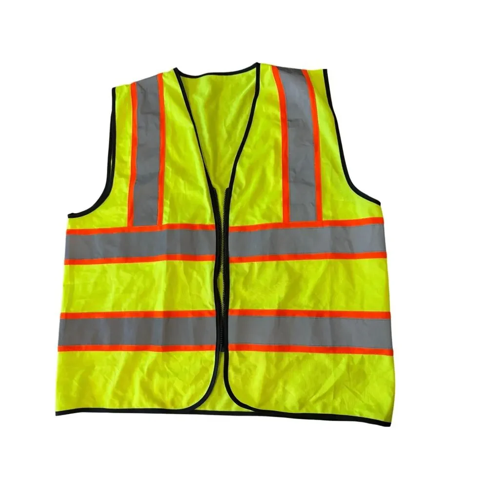 NEON Construction Vest Top Shirt Costume - Picture 1 of 3